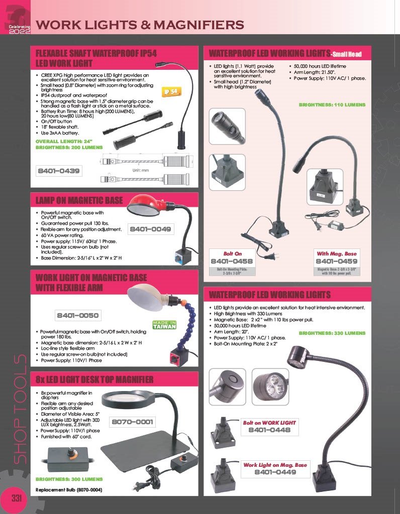 LED MAGNIFIER LAMP WITH FLEX ARM (8401-0045) - Image 7