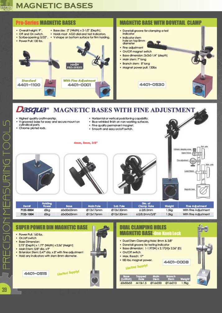 DASQUA 110 LBS. POWER PULL 220MM ARM LENGTH MAGNETIC BASE (7121-0020) - Image 8