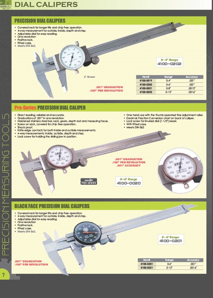 DASQUA 0-4 INCH MACHINIST GRADE DIAL CALIPER (1332-4105) - Image 9