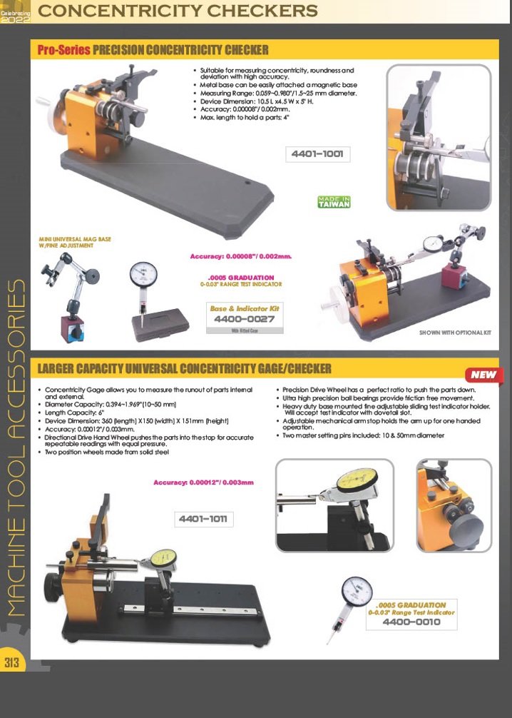 UNIVERSAL DOUBLE INDICATOR CONCENTRICITY CHECKER (4401-1008) - Image 10