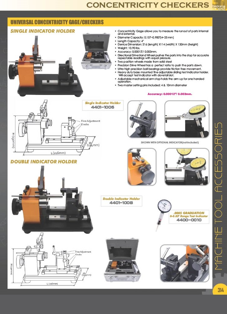 UNIVERSAL DOUBLE INDICATOR CONCENTRICITY CHECKER (4401-1008) - Image 9