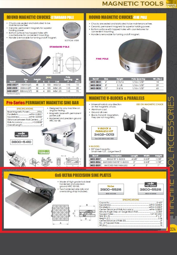 6 X 6" PRECISION SINE PLATE (3900-5526) - Image 3