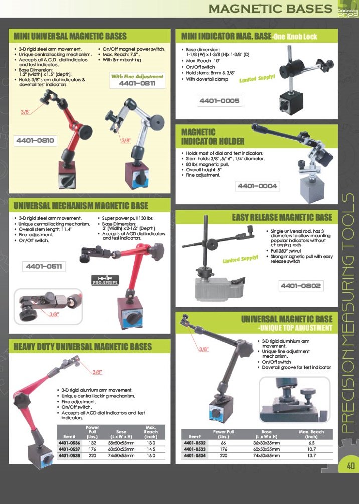 DASQUA 132 LBS MAGNETIC FORCE MAGNETIC BASE WITH FINE ADJUSTMENT (7123-1004) - Image 9