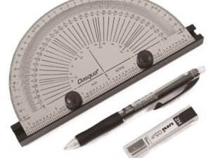 6" Industrial Marking Protractor & Layout Tool by Dasqua - Includes Lead Pencil (1804-5778)